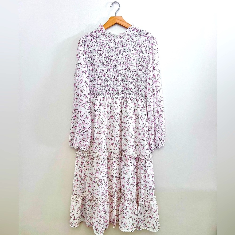 Petal & Pup Floral Cream Dress - Picture 5 of 15
